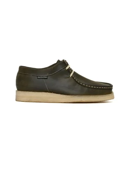 Mens Grasshoppers, Leather Scott, Casual Olive Moccasins