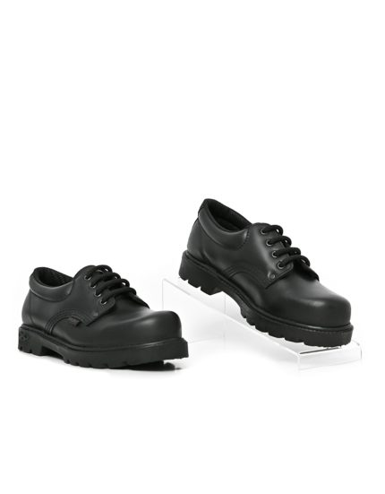 Mens Bronx, Leather M3, Casual Black Lace Up