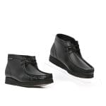 Youth Grasshoppers, Leather Reed, Casual Black Moccasins