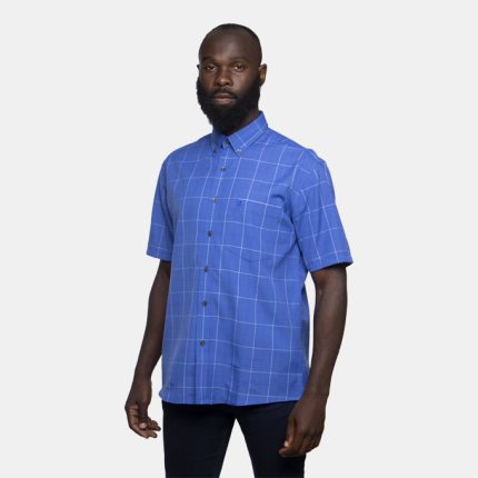 Mens C&J Clothing, Justice-Regular-Fit, Blue Shirt
