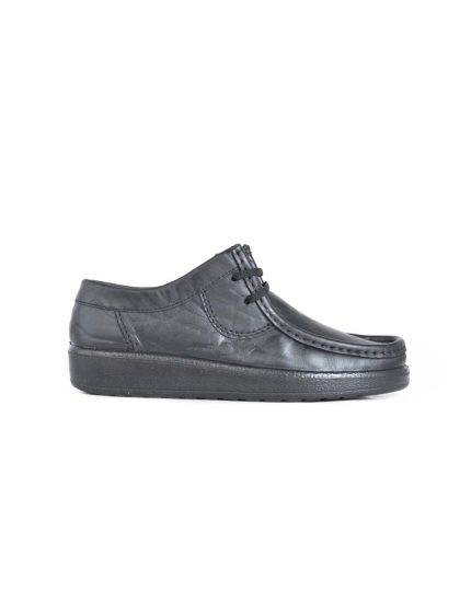 Mens Grasshoppers, Leather Hornsby, Casual Black Moccasins