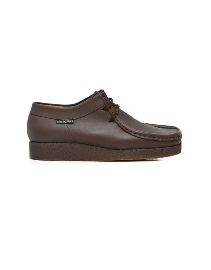 Mens Grasshoppers, Leather Denver, Casual Dark Brown Moccasins