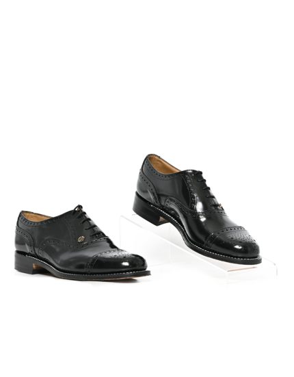 Mens C&J, Leather Rowan, Formal Black Lace Up
