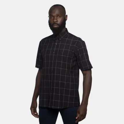 Mens C&J Clothing, Justice-Regular-Fit, Black Shirt