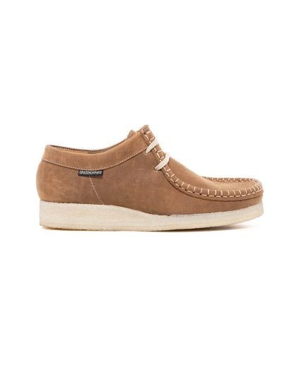 Mens Grasshoppers, Leather Brixton, Casual Dark Brown Moccasins