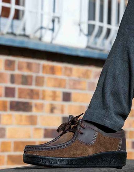 Mens Grasshoppers, Leather Hornsby, Casual Dark Brown Moccasins