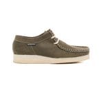 Mens Grasshoppers, Leather Brixton, Casual Olive Moccasins