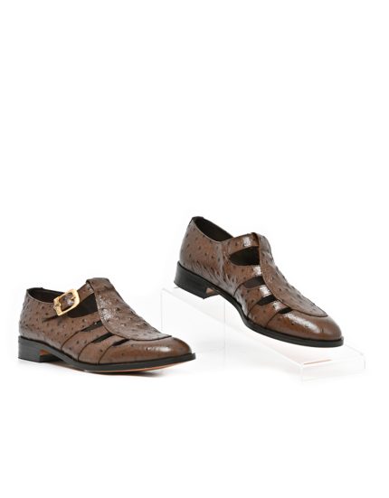 Mens C&J, Leather Myles, Formal Brown Sandals