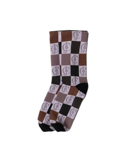Unisex C&J Accessories, Block, Brown Socks