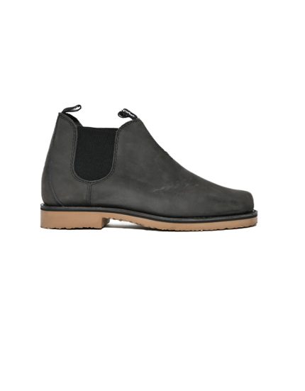 Mens Grasshoppers, Leather Logan, Casual Charcoal Boot
