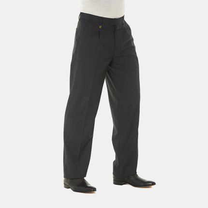 Mens C&J Clothing, Cooper-Formal-Pleated, Charcoal Trousers