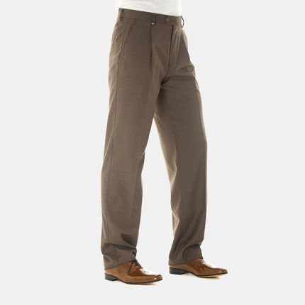 Mens C&J Clothing, Cooper-Formal-Pleated, Light Brown Trousers