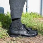 Mens Grasshoppers, Leather Phoenix, Casual Black Lace Up