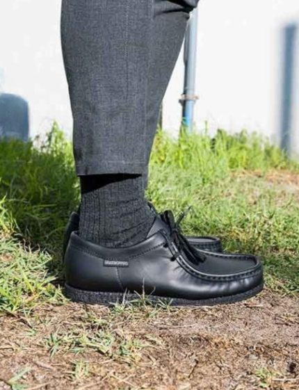 Mens Grasshoppers, Leather Phoenix, Casual Black Lace Up
