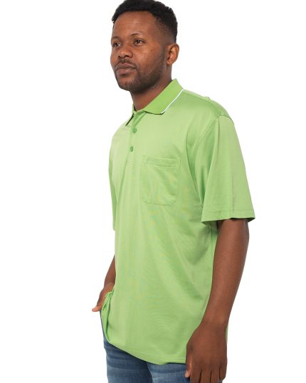 Mens C&J Clothing, Coleman-Short-Sleeve, Green Golfer