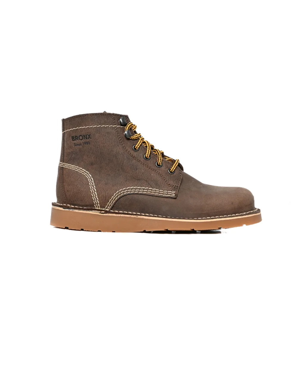 Mens Bronx, Leather Apache, Casual Dark Brown Boot – Bolton Shoes