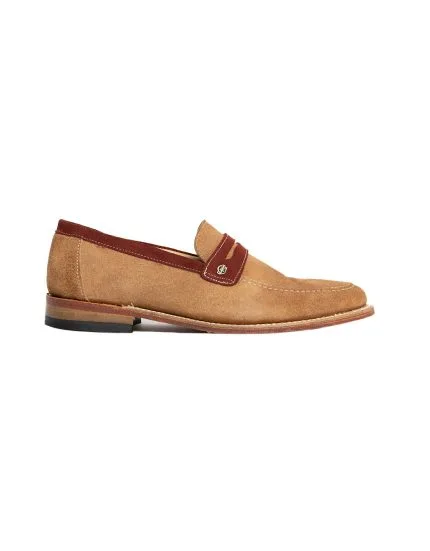 Mens C&J, Leather Ty, Casual Biscuit Slip On