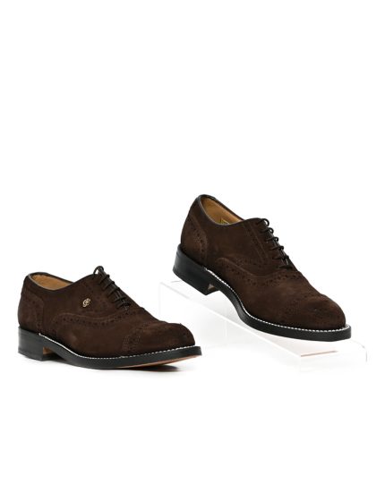 Mens C&J, Leather Brayden, Formal Choc Lace Up