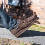 Mens Grasshoppers, Leather Denver, Casual Dark Brown Lace Up