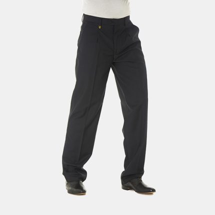 Mens C&J Clothing, Cooper-Formal-Pleated, Black Trousers