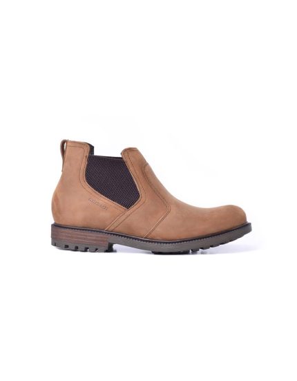 Mens Bronx, Leather Sasso, Casual Dark Brown Boot