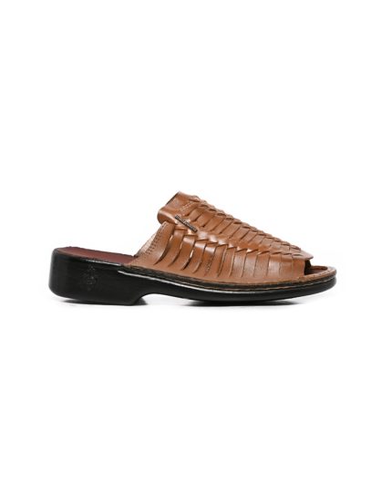 Mens Paolo Falcone, Leather Harold, Casual Bone Sandals
