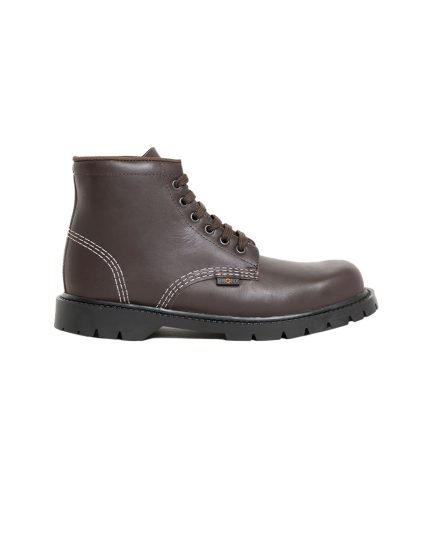 Mens Bronx, Leather Trooper, Casual Brown Boot