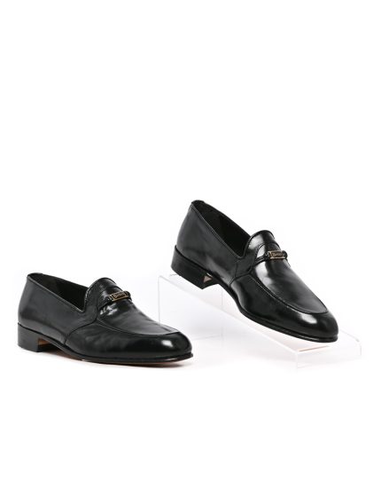 Mens Barker, Leather Carlos, Formal Black Slip On