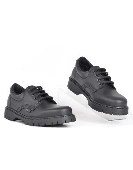Ladies Bronx, Leather D1, Casual Black Lace Up
