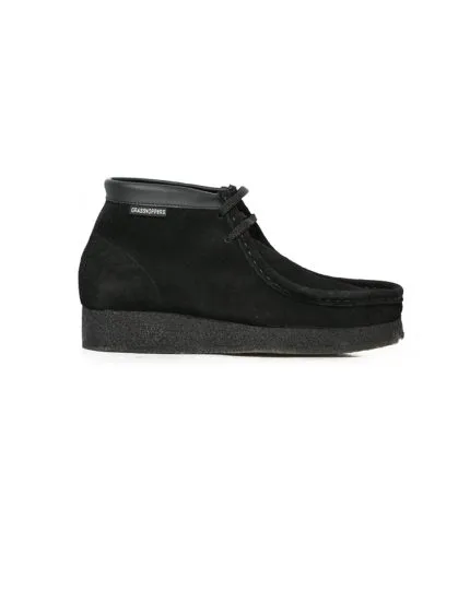 Mens Grasshoppers, Leather Aston, Casual Black Moccasins