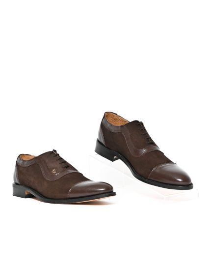 Mens C&J, Leather Jayden, Formal Choc Lace Up