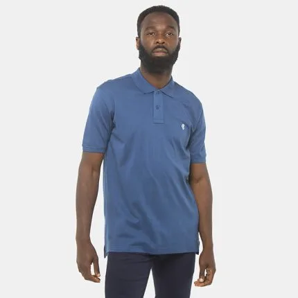 Mens C&J Clothing, Colin Short Sleeve Blue Golfer