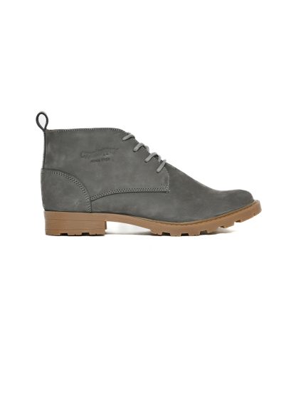Ladies Grasshoppers, Leather Cariss, Casual Grey Boot