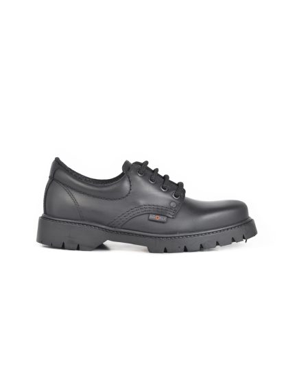 Ladies Bronx, Leather D1, Casual Black Lace Up