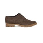 Ladies Grasshoppers, Leather Iris, Casual Choc Lace Up