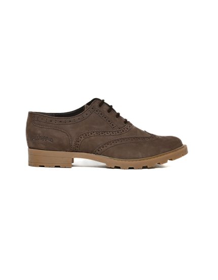 Ladies Grasshoppers, Leather Iris, Casual Choc Lace Up