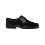 Mens Grasshoppers, Leather Sierra, Casual Black Lace Up