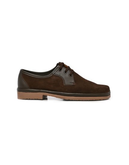Mens Grasshoppers, Leather Sierra, Casual Dark Brown Lace Up