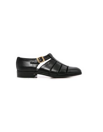 Mens C&J, Leather Kayden, Formal Black Sandals