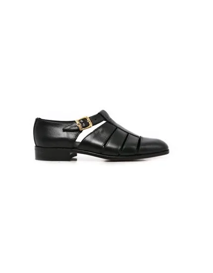 Mens C&J, Leather Kayden, Formal Black Sandals