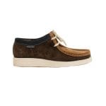 Mens Grasshoppers, Leather Trent, Casual Dark Brown Moccasins