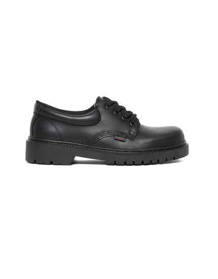 Mens Bronx, Leather Orlando, Casual Black Lace Up