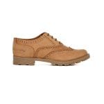 Ladies Grasshoppers, Leather Iris, Casual Tan Lace Up