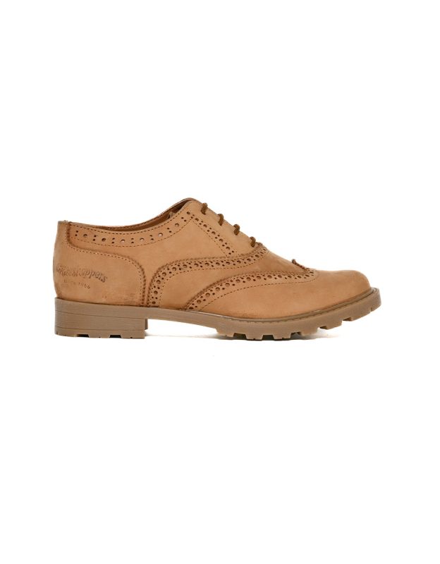 Grasshoppers Ladies Brogue | Iris | Tan