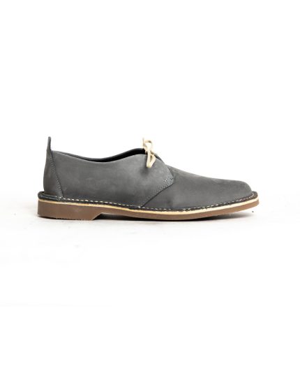Ladies Grasshoppers, Leather Ezra, Casual Charcoal Lace Up