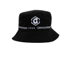 Mens Grasshoppers Casual Bucket Hat Black