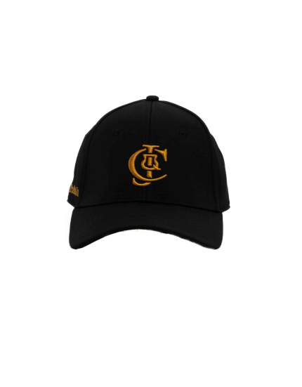 Mens C&J Casual Plain Logo Cap Black
