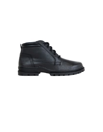 Mens Bronx, Leather Eiger, Casual Black Lace Up