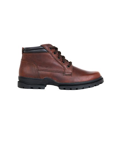 Mens Bronx, Leather Eiger, Casual Red Brown Lace Up
