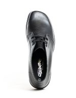 Mens Grasshoppers, Leather Nevada, Casual Black Vellie - Image 3